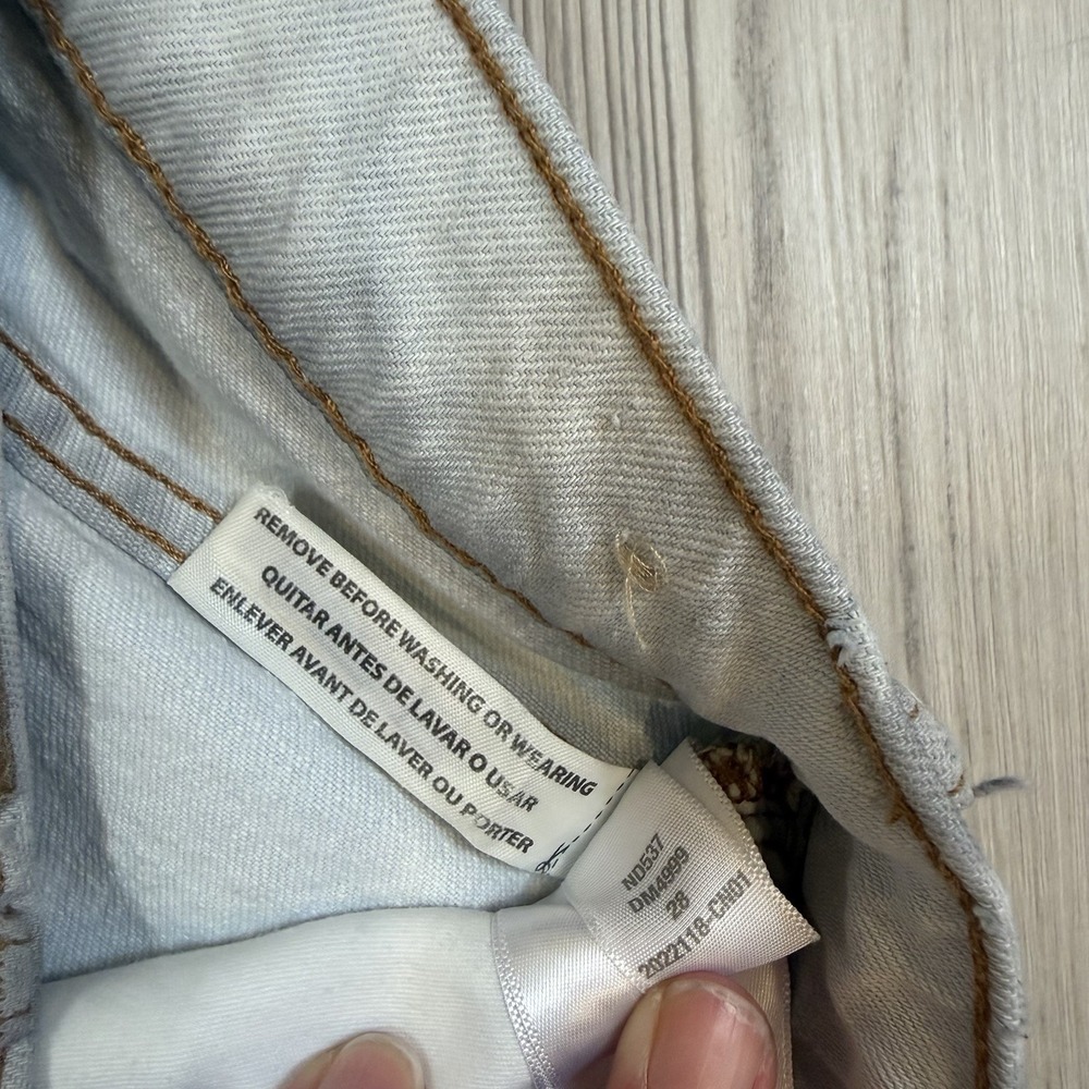 Madewell Womens Edmunds Wash Denim The Perfect Vintage Wide Leg Crop Jeans 28 - Picture 8 of 12